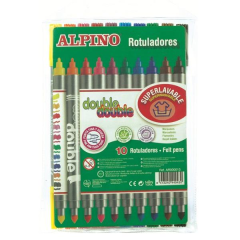 Alpino Keçeli Boya Kalemi Çift Yönlü 10 LU AR000013