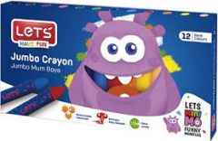 Lets Mum Pastel Boya Karton Kutu Jumbo 12 Renk L-6512