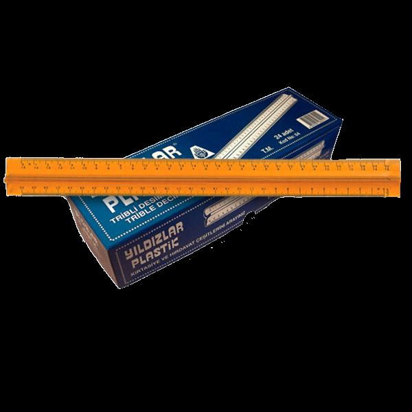 Yildizlar Standart Cetvel Plastik Tribli Desimetre 30 CM 64