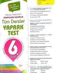 ELEMENT YAPRAK TEST 6.SINIF