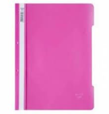 BAFİX TELLİ DOSYA PEMBE PLASTİK
