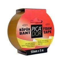 PİCADOR ÇİFT Taraflı Bant Köpük 50mmx5m 4301