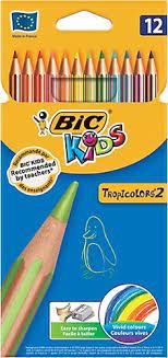 Bic Kuru Boya TropicolorS2 Tam Boy 12 LI 832566