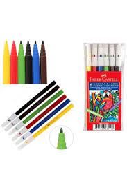 Faber Keçeli Boya Kalemi 6 Renk 5062 155106