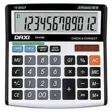 DAXİ HESAP MAKİNASI DX-6100 küçük boy yatay