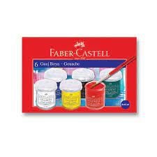 Faber-Castell Guaj Boya 6 Renk 15 ML 5170 160400